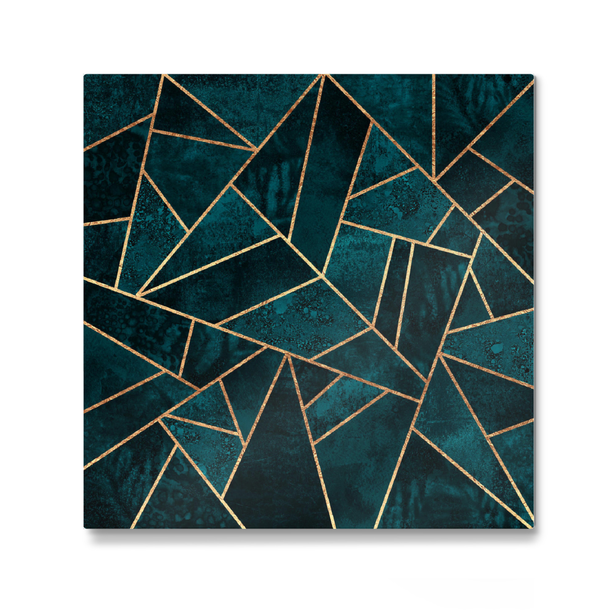Galerie-Print "Deep Teal Stone" 30x30 cm artboxONE