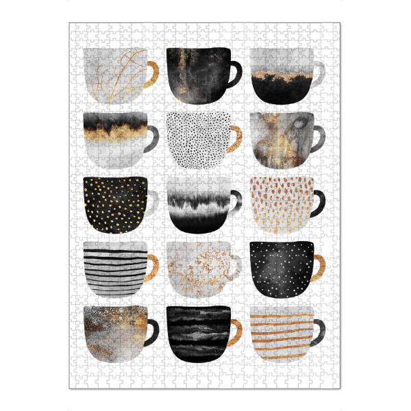 Puzzle Ravensburger "Pretty Coffee Cups 3" artboxONE - Essen & Trinken - Coffee,Coffee cups,Kitchen,Café,Tea,Teacups,Mugs - Bild coffee