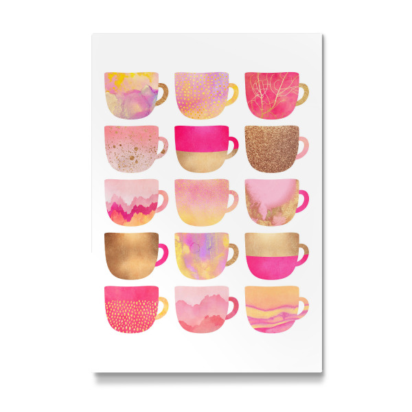 Galerie-Print "Pretty Pink Coffee Cups" 30x20 cm artboxONE