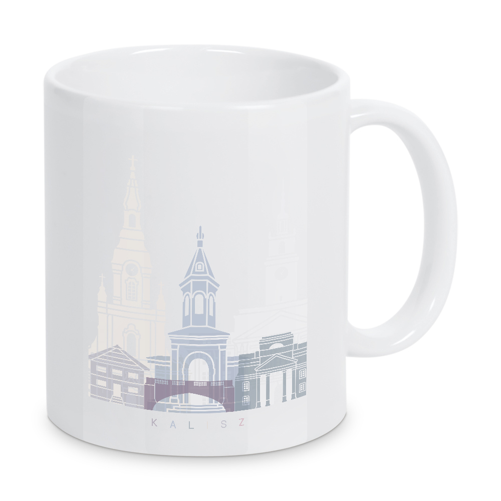Tasse "KALISZ SKYLINE PASTELL" artboxONE - Städte,Architektur