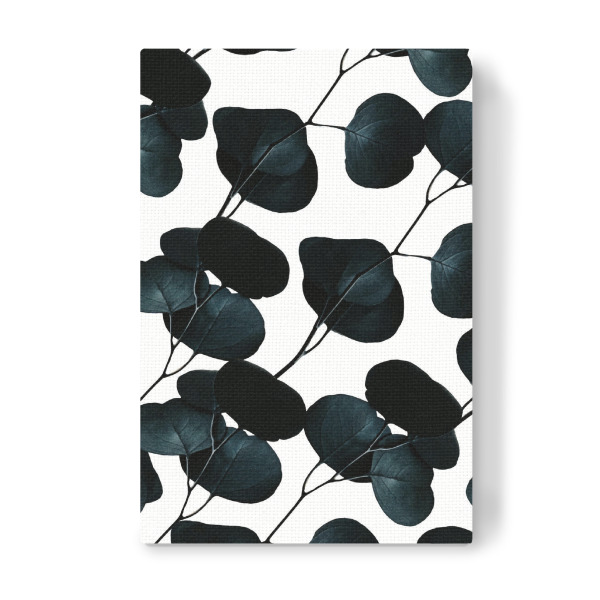 Leinwandbild "Dark Leaves" artboxONE - Natur,Floral,Schwarzweiß