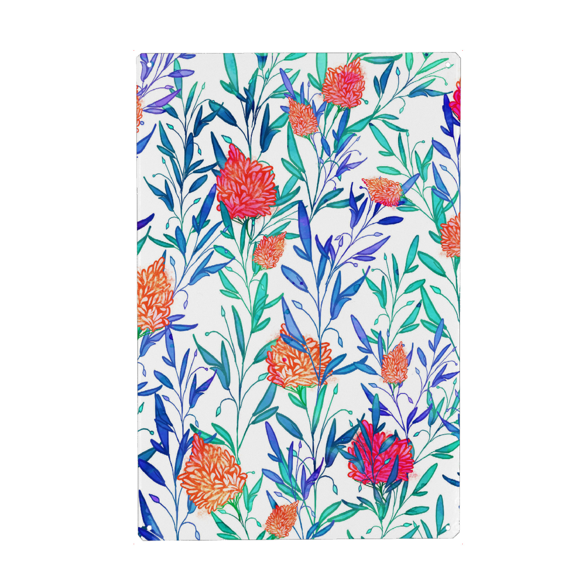 Metall Poster "Vibrant Floral" artboxONE - Natur,Floral