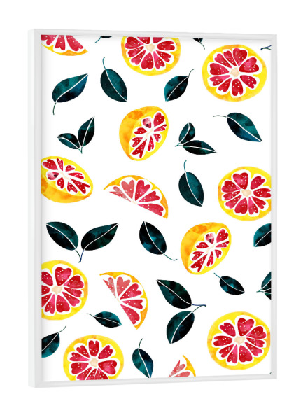 Poster mit weißem Rahmen "Fruit Crush" artboxONE - Essen & Trinken,Essen & Trinken / Obst & Gemüse