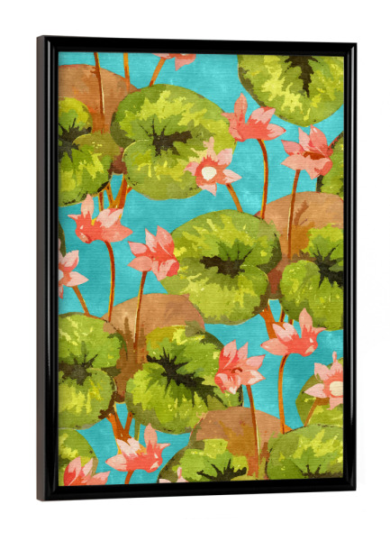 Poster mit schwarzem Rahmen "Zen V2" artboxONE - Natur,Floral