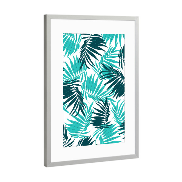 Poster mit Rahmen Silber "Tropical Forever" artboxONE - Natur,Floral