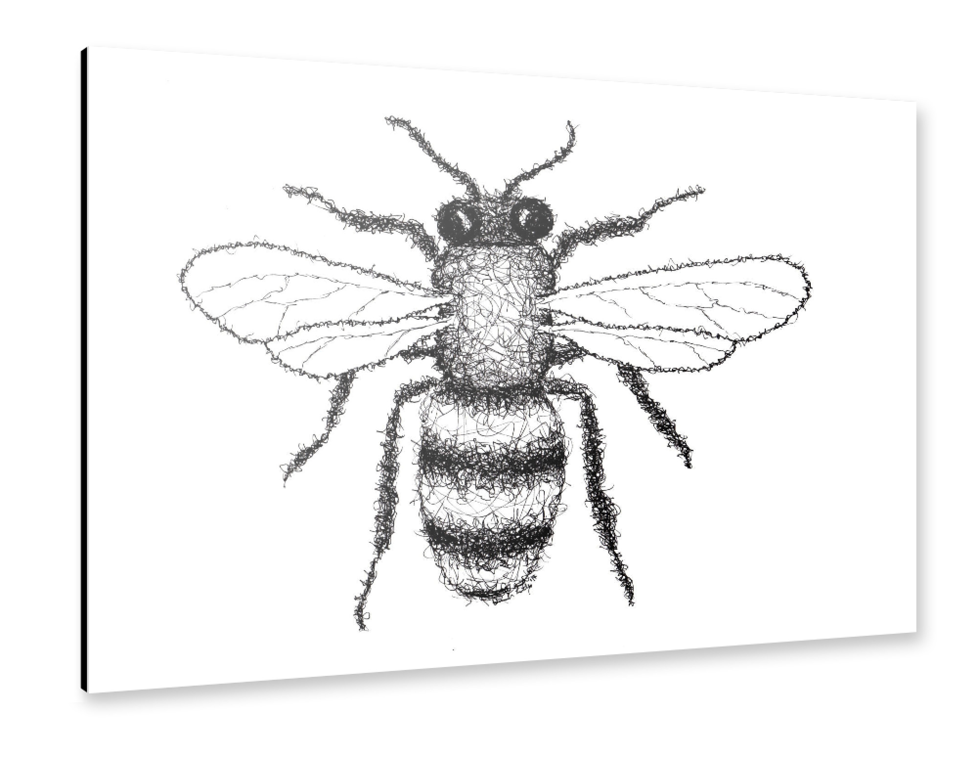 Alu-Dibond "Biene" 30x20 cm artboxONE