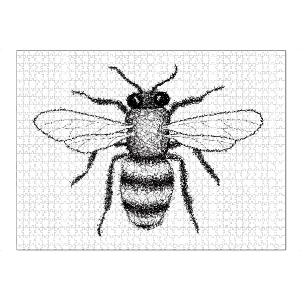 Puzzle Ravensburger "Biene" artboxONE - Tiere,Schwarzweiß