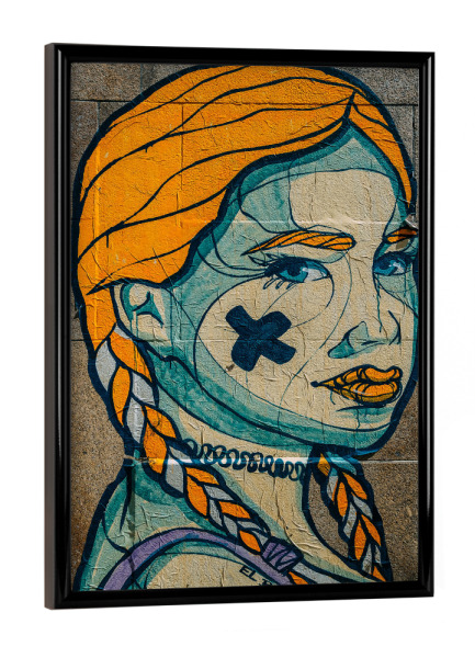 Poster mit schwarzem Rahmen "El Bocho" artboxONE - Menschen,Streetart