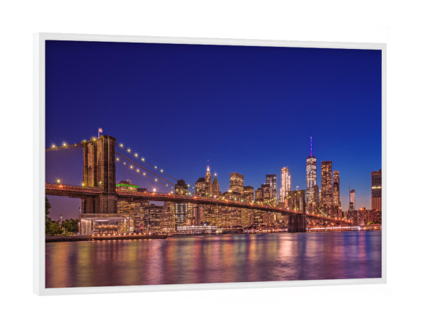 Poster mit weißem Rahmen "Brooklyn Bridge 4" artboxONE - Städte / New York,Architektur