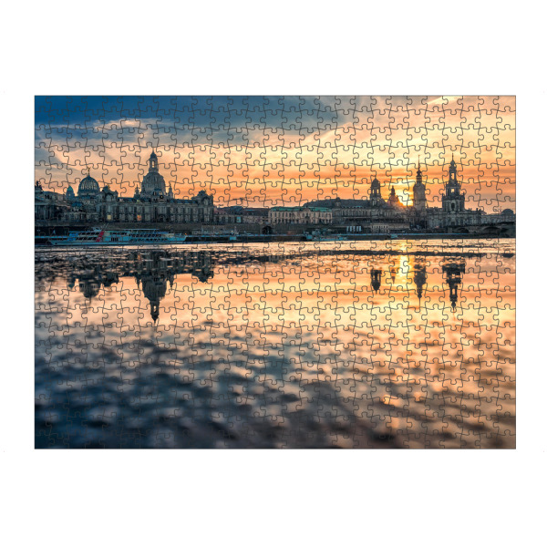 Puzzle Ravensburger "Dresden am Abend" artboxONE - Reise,Architektur,Städte / Dresden