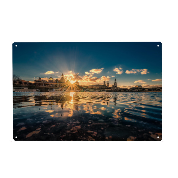 Metall Poster "Dresden 2" artboxONE - Reise,Architektur,Städte / Dresden