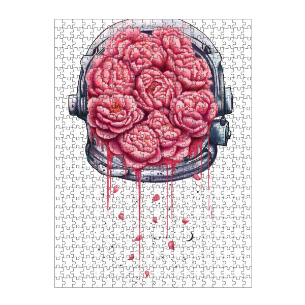artboxONE Puzzle "Cosmic peonies on white" artboxONE - Natur,Reise,Floral,Menschen,Schwarzweiß,Liebe,Fashion,Für Mama,Für Papa,Galaxy,Lustig