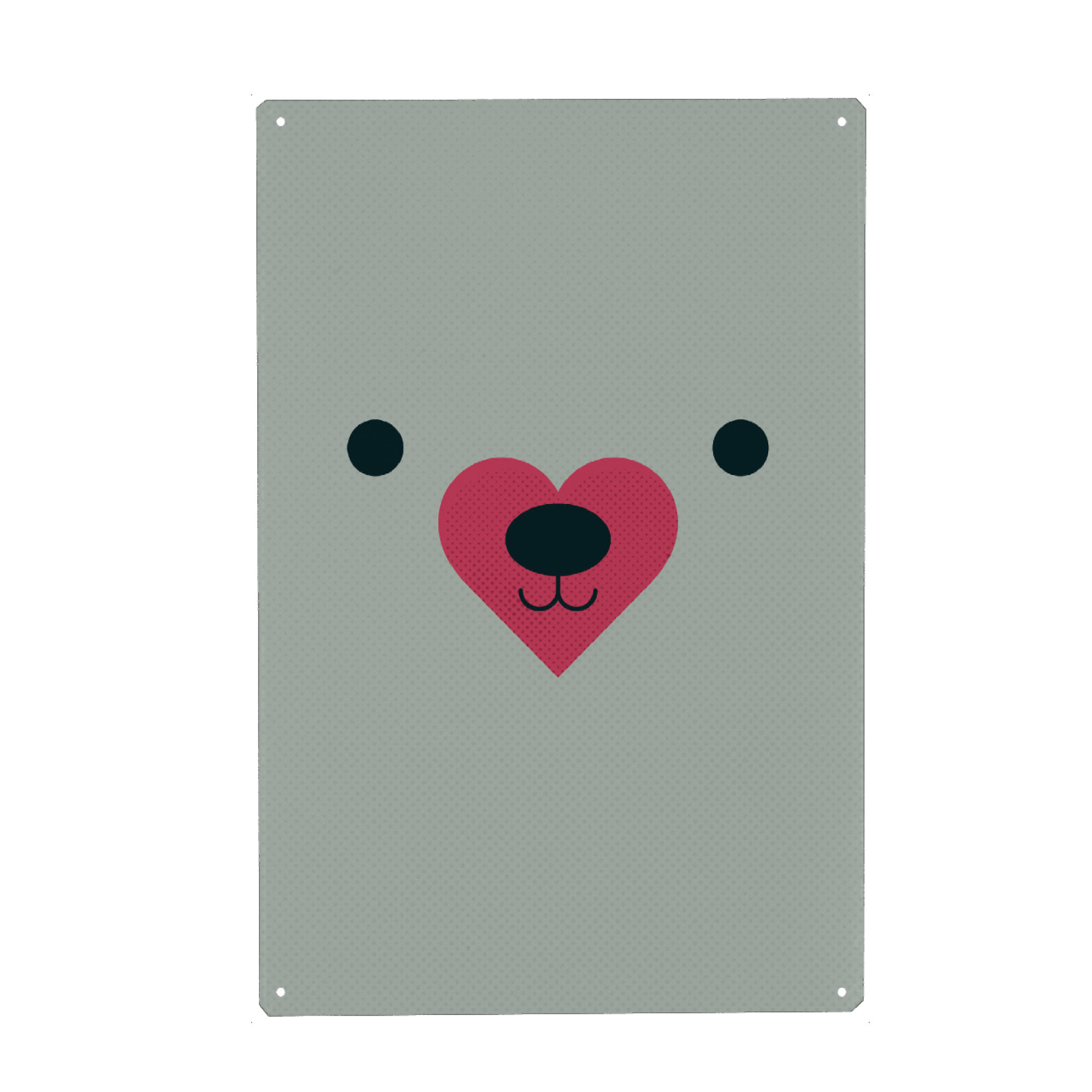 Metall Poster "Love Can Be So Simple" artboxONE - Für Kinder,Tiere,Comic,Liebe,Für Mama,Für Papa