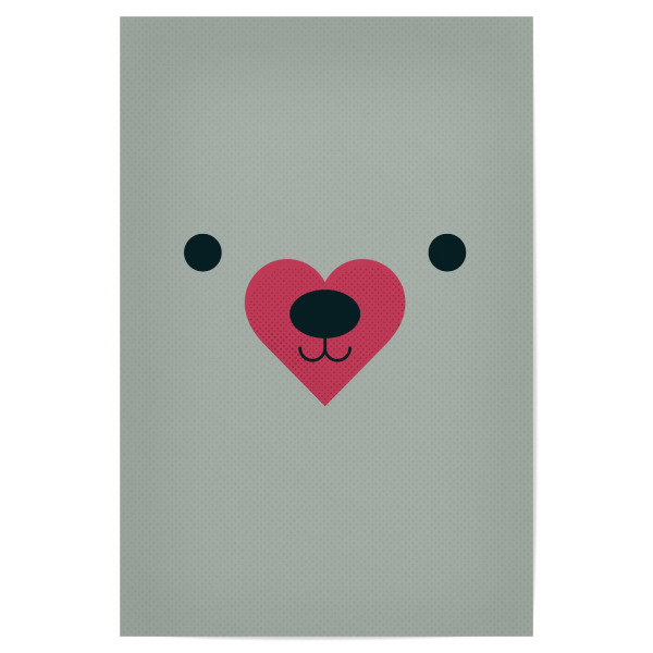 Poster 30x20 cm "Love Can Be So Simple" artboxONE - Für Kinder,Tiere,Comic,Liebe,Für Mama,Für Papa