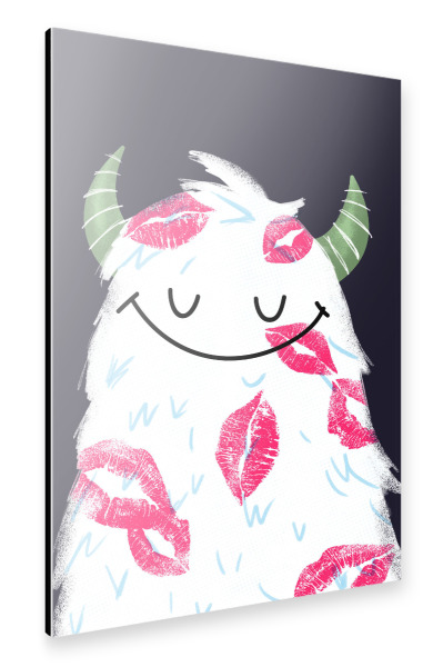 Alu-Dibond "Lots Of Kisses" 30x20 cm artboxONE