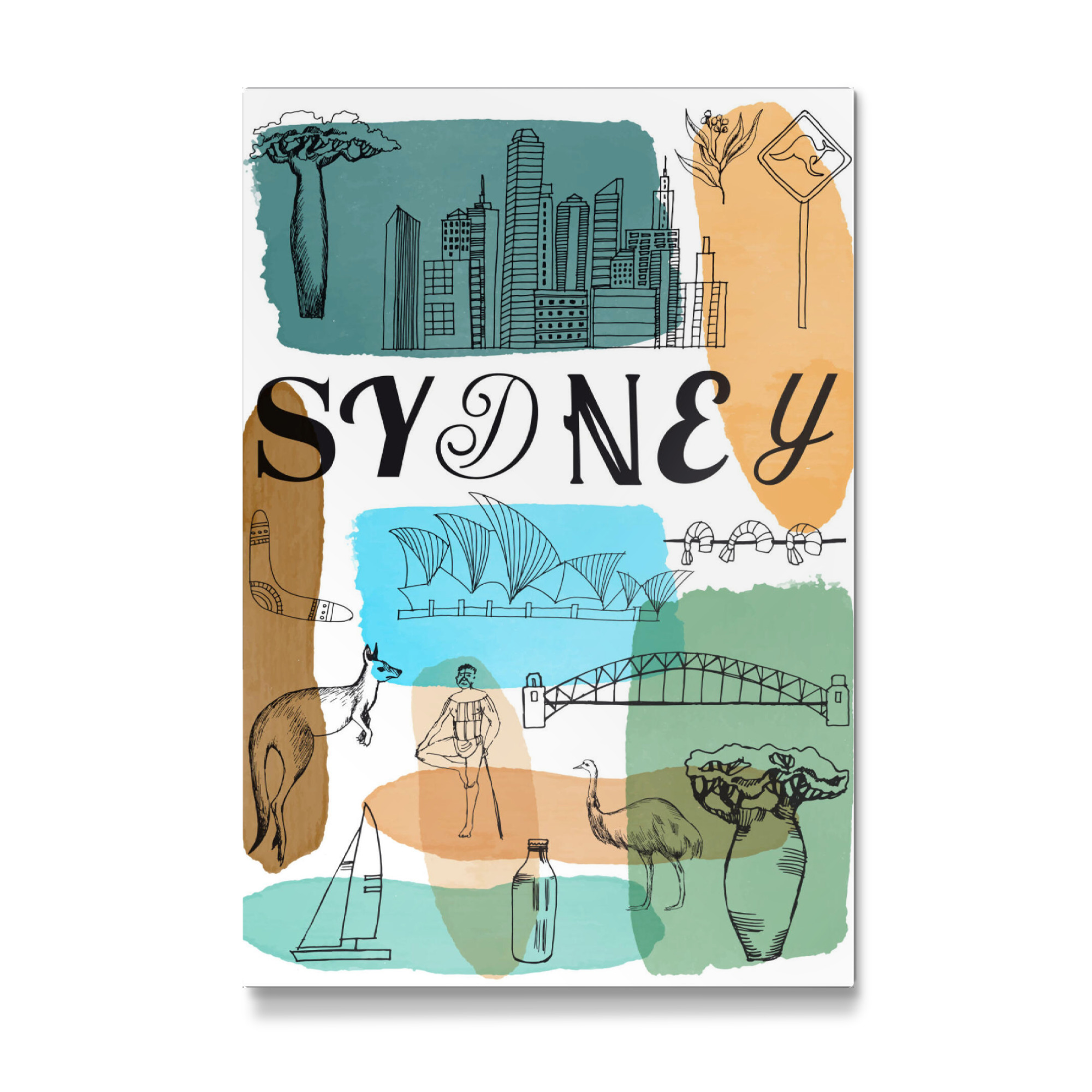 Galerie-Print "Sydney poster" 75x50 cm artboxONE