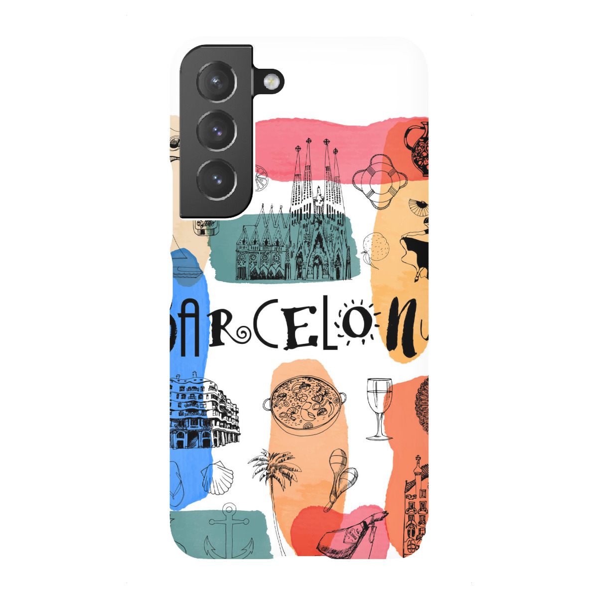 "Barcelona 3"für Samsung Galaxy - Premium-Case Handyhülle artboxONE