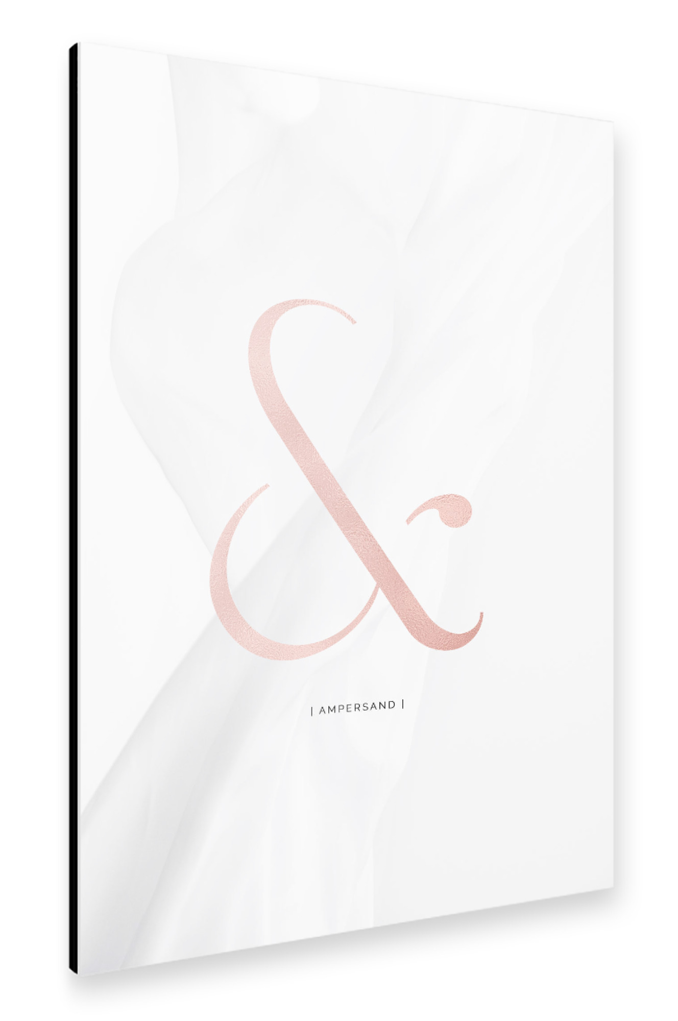 Alu-Dibond "AMPERSAND ROSE GOLD" 30x20 cm artboxONE