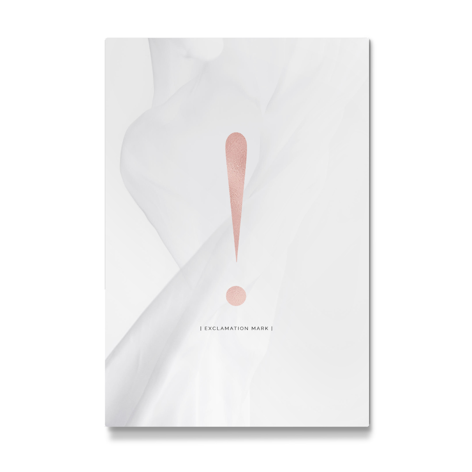 Galerie-Print "AUSRUFUNGSZEICHEN | ROSE GOLD" 75x50 cm artboxONE