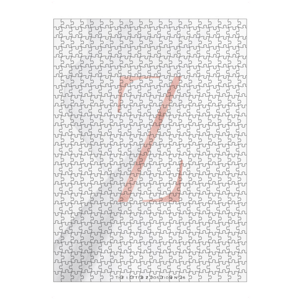 Puzzle Ravensburger "ROSE GOLD LETTER COLLECTION | Z" artboxONE - Buchstaben,Buchstaben / Z