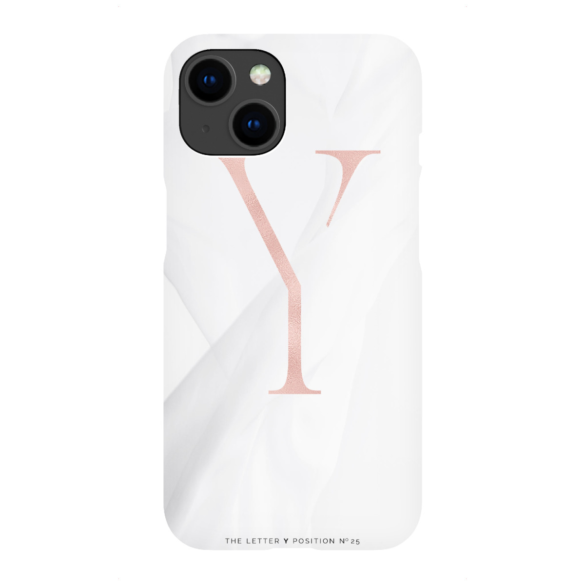"ROSE GOLD LETTER COLLECTION | Y"für iPhone - Premium-Case Handyhülle artboxONE
