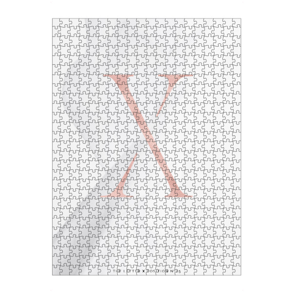Puzzle Ravensburger "ROSE GOLD LETTER COLLECTION | X" artboxONE - Buchstaben,Buchstaben / X