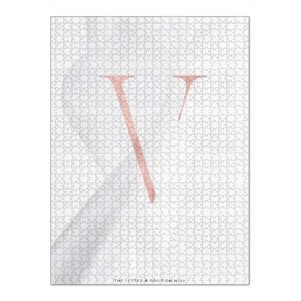 Puzzle Ravensburger "ROSE GOLD LETTER COLLECTION | V" artboxONE - Buchstaben,Buchstaben / V