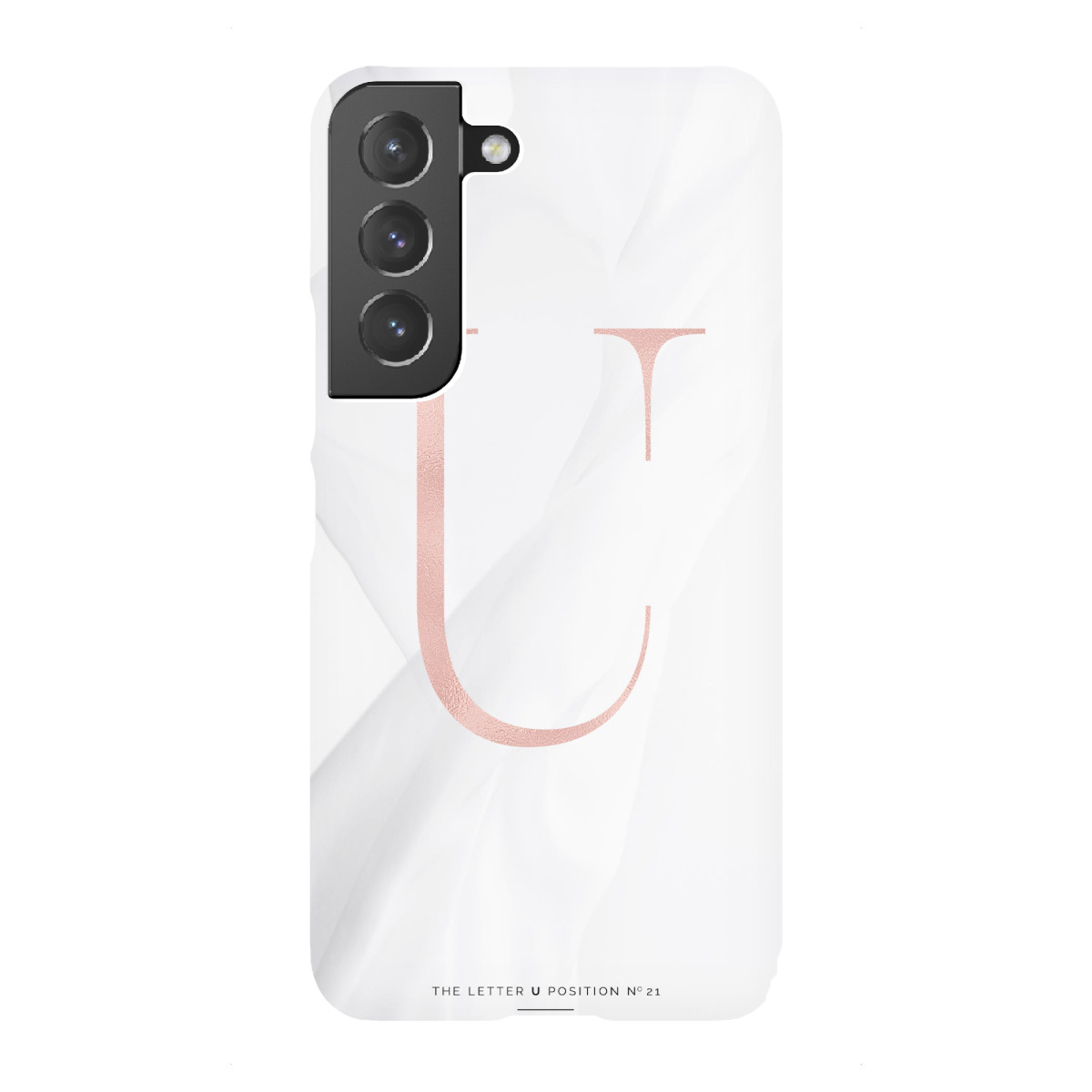 "ROSE GOLD LETTER COLLECTION | U"für Samsung Galaxy - Premium-Case Handyhülle artboxONE