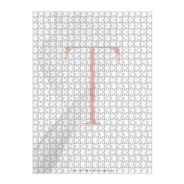 Puzzle Ravensburger "ROSE GOLD LETTER COLLECTION | T" artboxONE - Buchstaben,Buchstaben / T