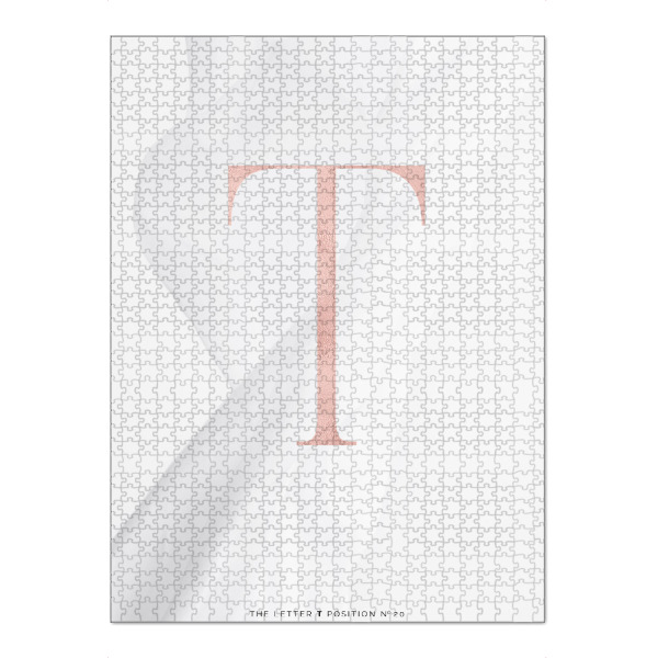 Puzzle Ravensburger "ROSE GOLD LETTER COLLECTION | T" artboxONE - Buchstaben,Buchstaben / T