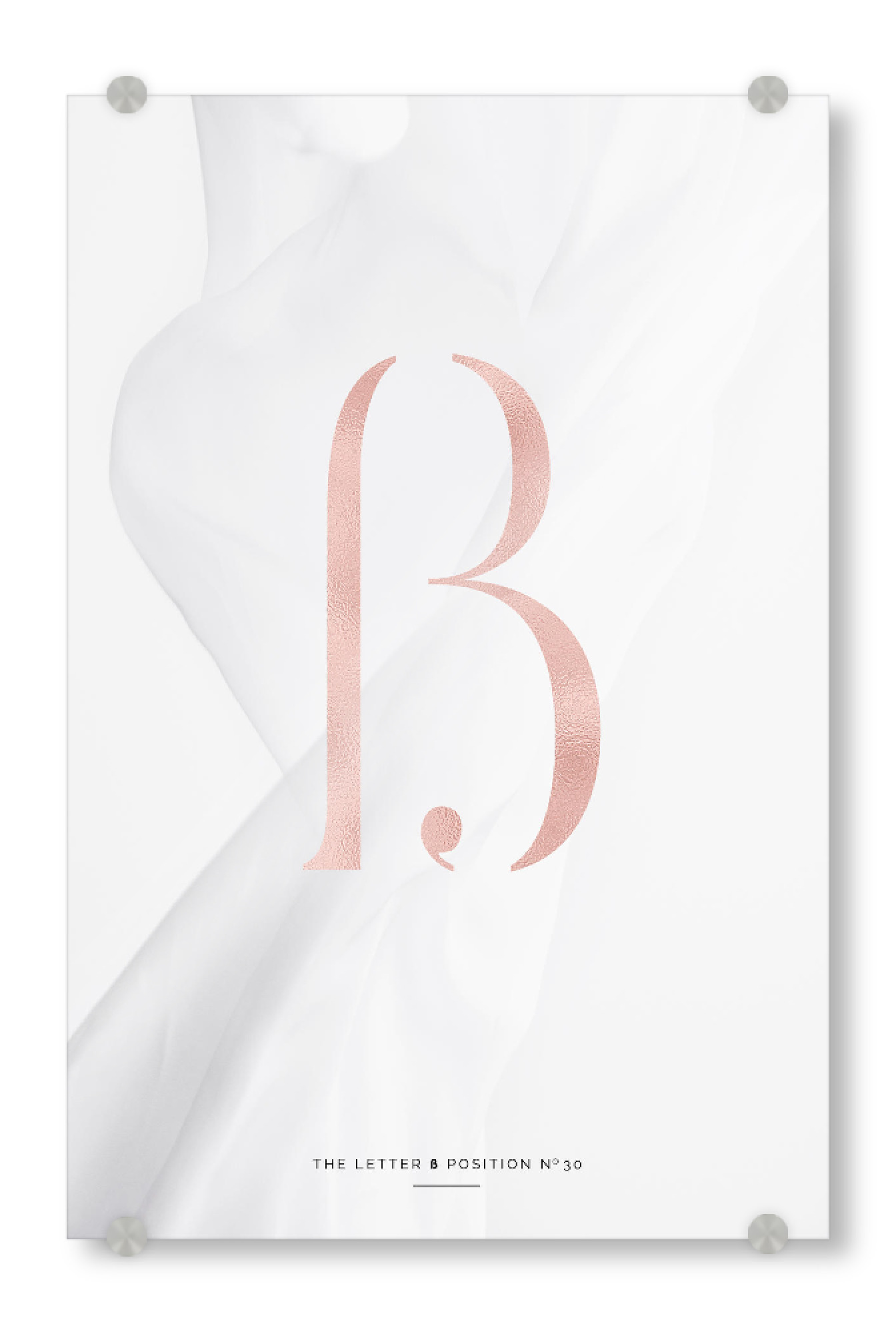 Acrylglasbild "ROSE GOLD LETTER COLLECTION | ß" artboxONE - Typografie,Abstrakt,Fashion
