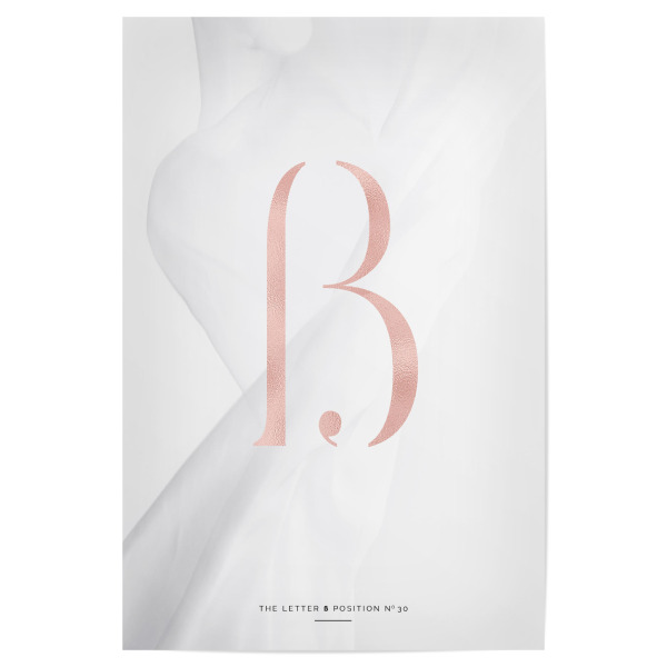 Poster "ROSE GOLD LETTER COLLECTION | ß" artboxONE - Typografie,Abstrakt,Fashion