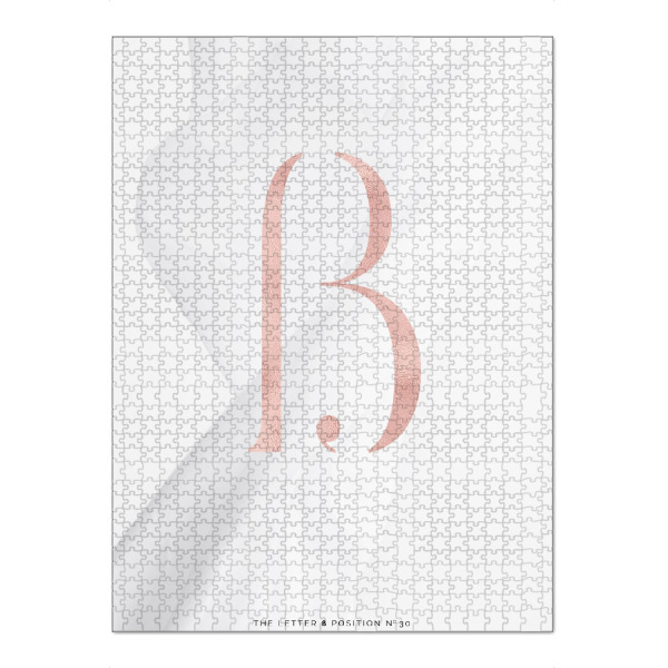 Puzzle Ravensburger "ROSE GOLD LETTER COLLECTION | ß" artboxONE - Typografie,Abstrakt,Fashion