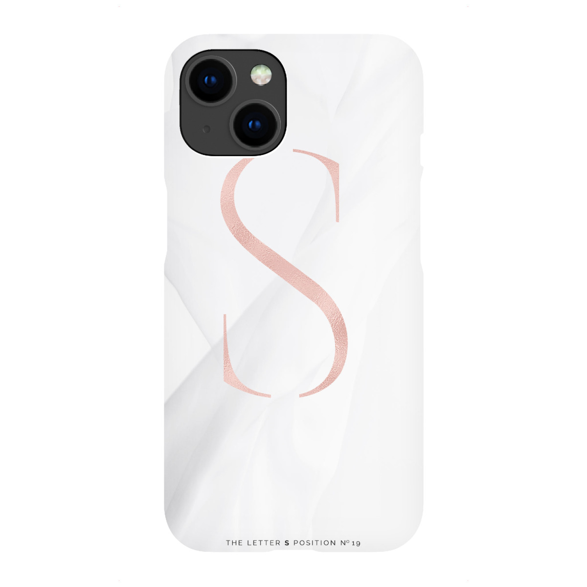 iPhone "ROSE GOLD LETTER COLLECTION | S" Premium-Case Handyhülle artboxONE