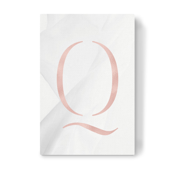 Leinwandbild "ROSE GOLD LETTER COLLECTION | Q" artboxONE - Buchstaben,Buchstaben / Q