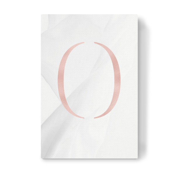 Leinwandbild "ROSE GOLD LETTER COLLECTION | O" artboxONE - Buchstaben,Buchstaben / O