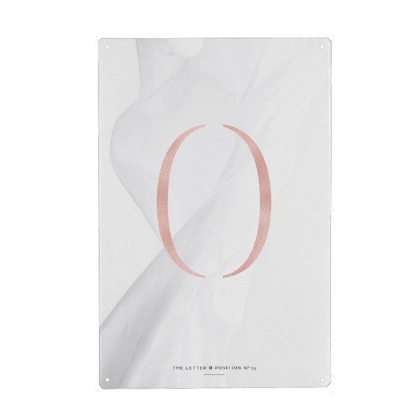 Holzbild "ROSE GOLD LETTER COLLECTION | O" artboxONE - Buchstaben,Buchstaben / O