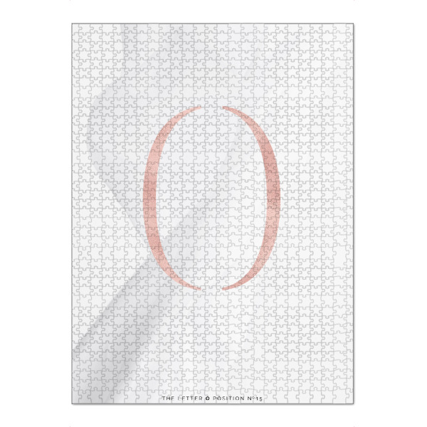 Puzzle Ravensburger "ROSE GOLD LETTER COLLECTION | O" artboxONE - Buchstaben,Buchstaben / O