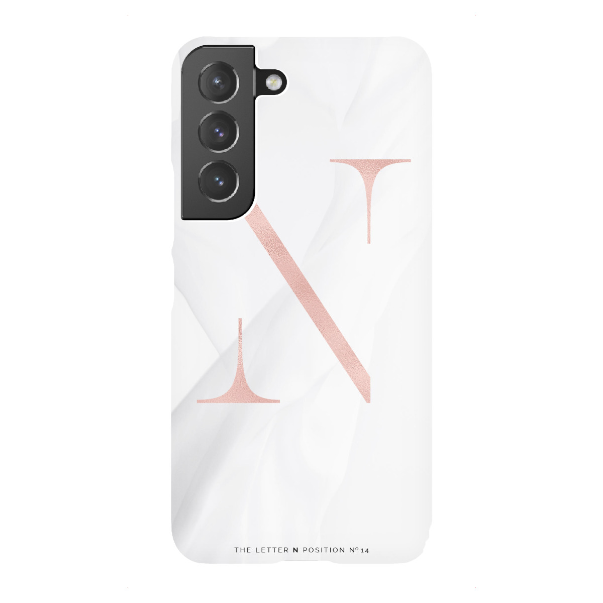 "ROSE GOLD LETTER COLLECTION | N"für Samsung Galaxy - Premium-Case Handyhülle artboxONE