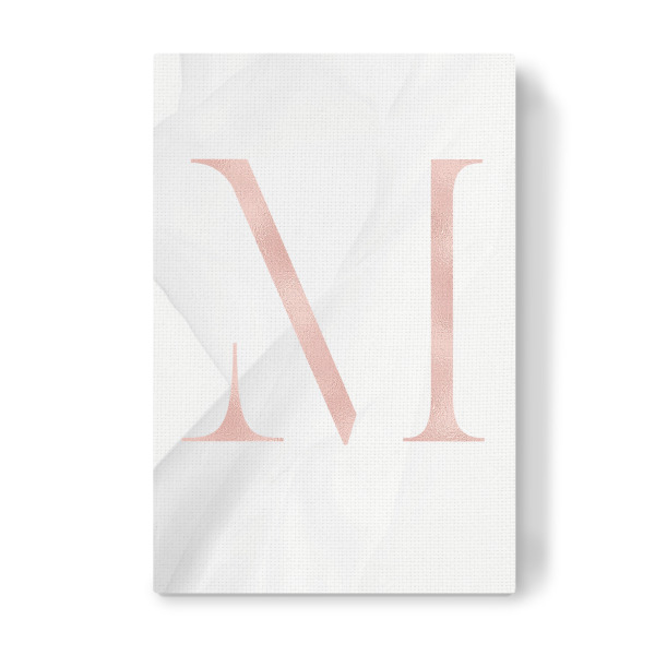 Leinwandbild "ROSE GOLD LETTER COLLECTION | M" artboxONE - Buchstaben,Buchstaben / M