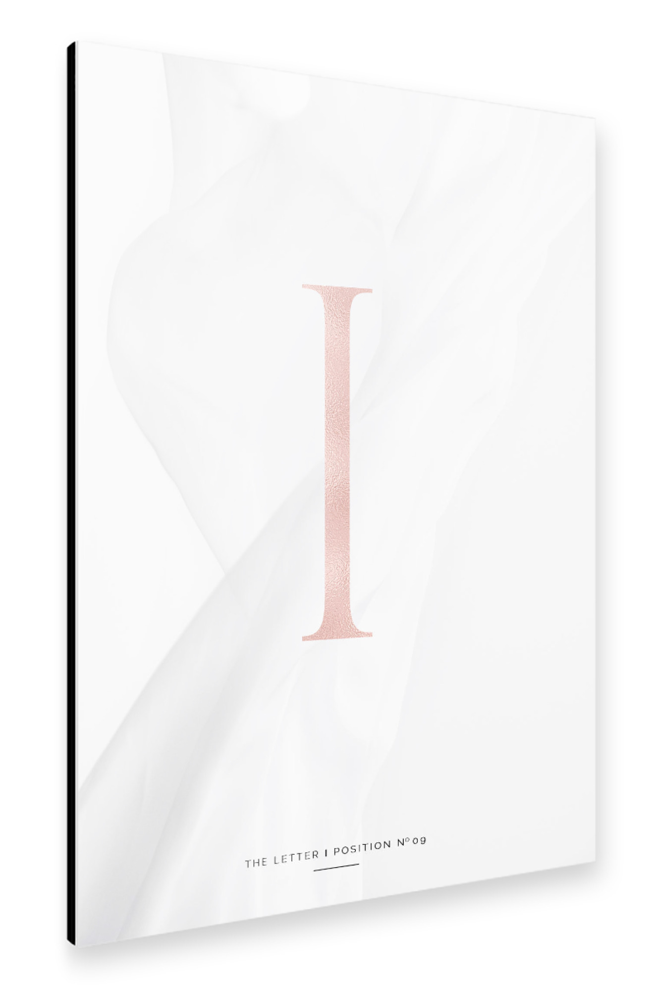 Alu-Dibond "ROSE GOLD LETTER COLLECTION | I" 30x20 cm artboxONE