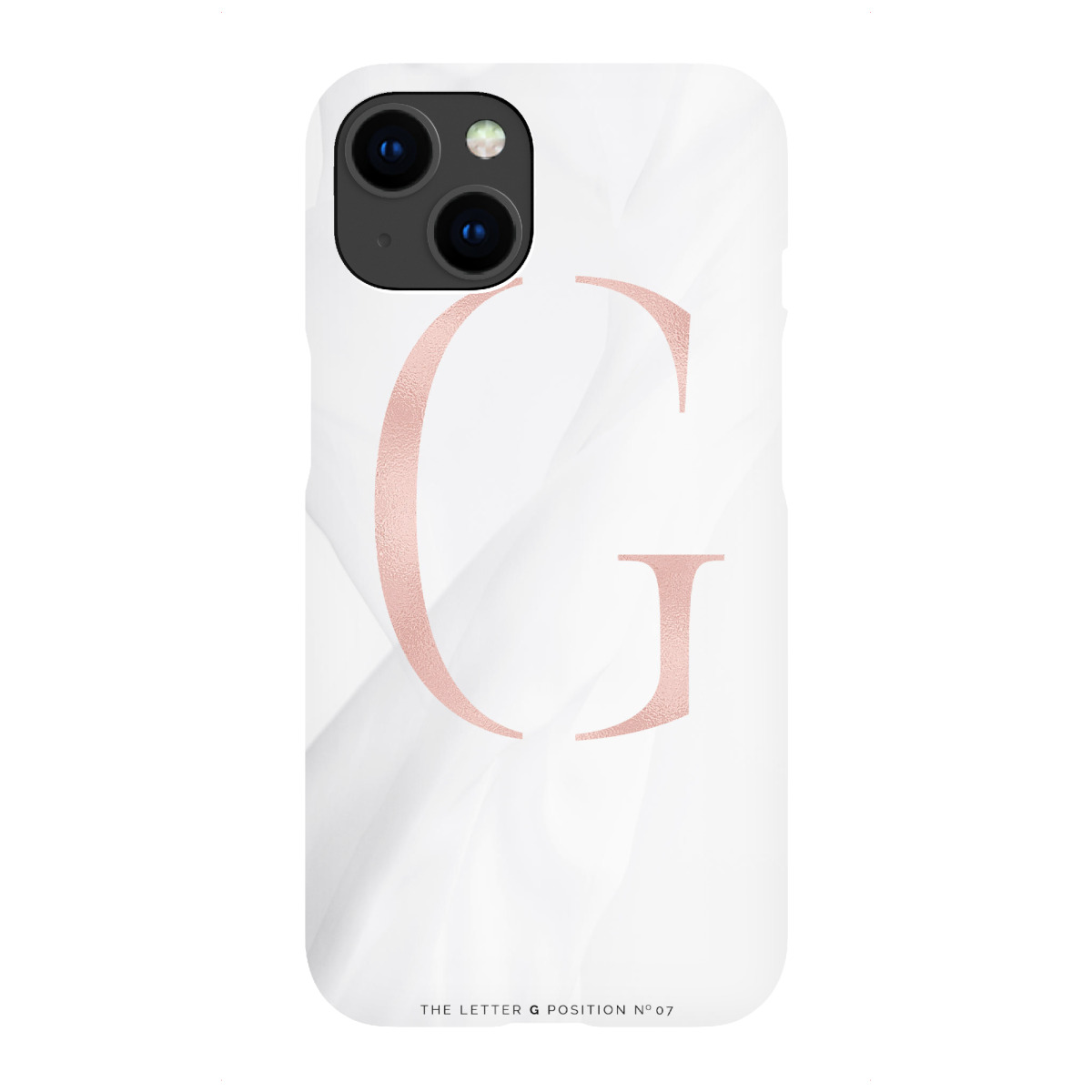 iPhone "ROSE GOLD LETTER COLLECTION | G" Premium-Case Handyhülle artboxONE