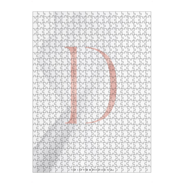 Puzzle Ravensburger "ROSE GOLD LETTER COLLECTION | D" artboxONE - Buchstaben,Buchstaben / D