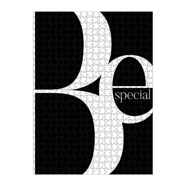 artboxONE Puzzle "SEI SPEZIELL | BE SPECIAL" artboxONE - Typografie,Schwarzweiß,Fashion