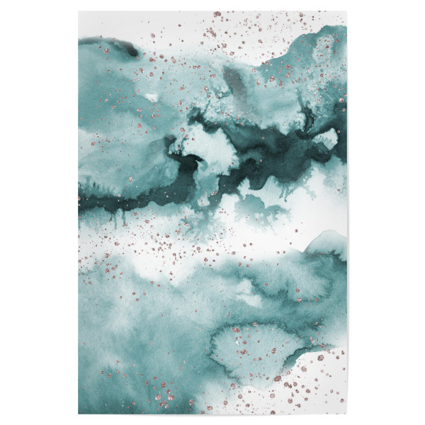 Poster "Watercolor meets Glitter - No 6" artboxONE - Abstrakt