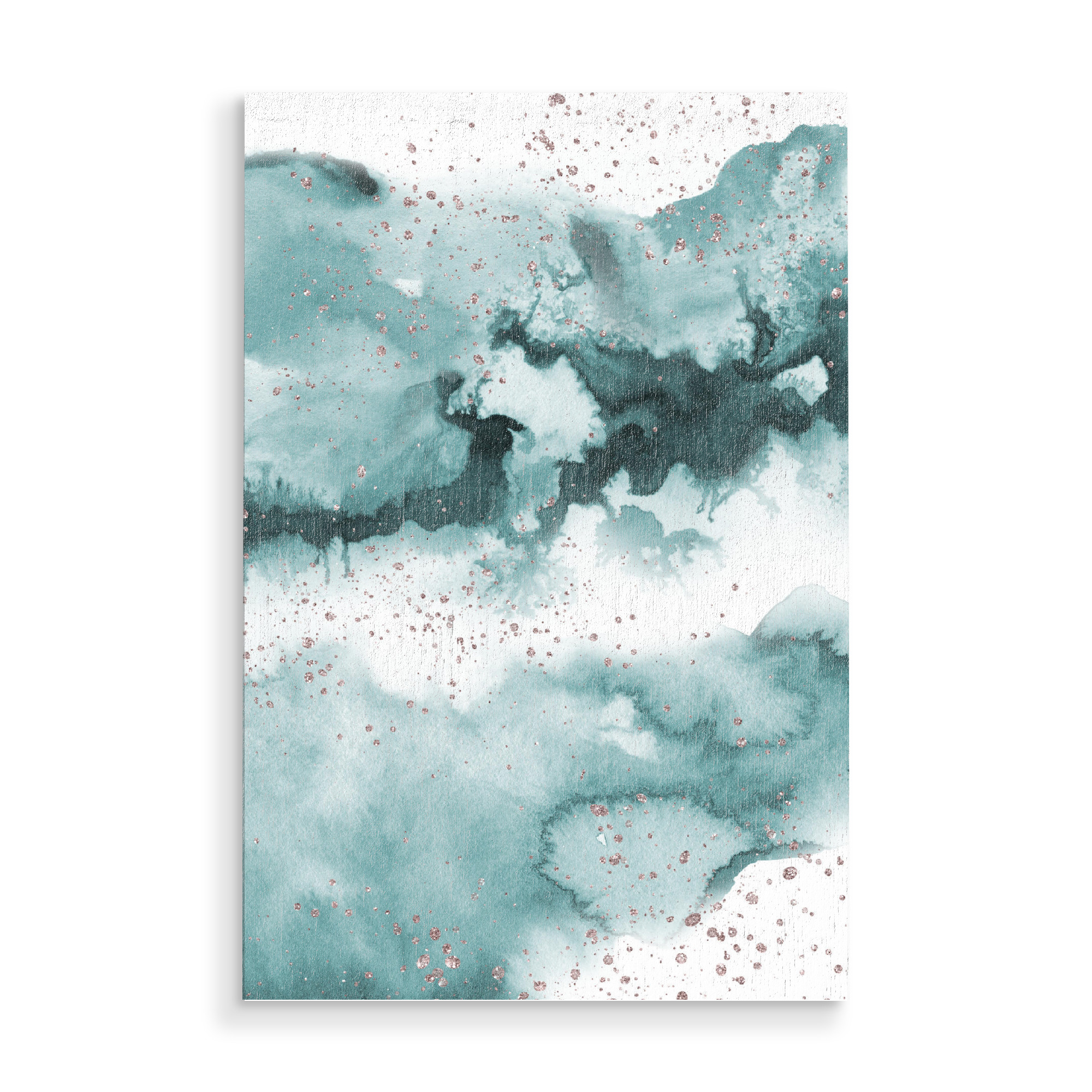 Holzbild "Watercolor meets Glitter - No 6" artboxONE - Abstrakt