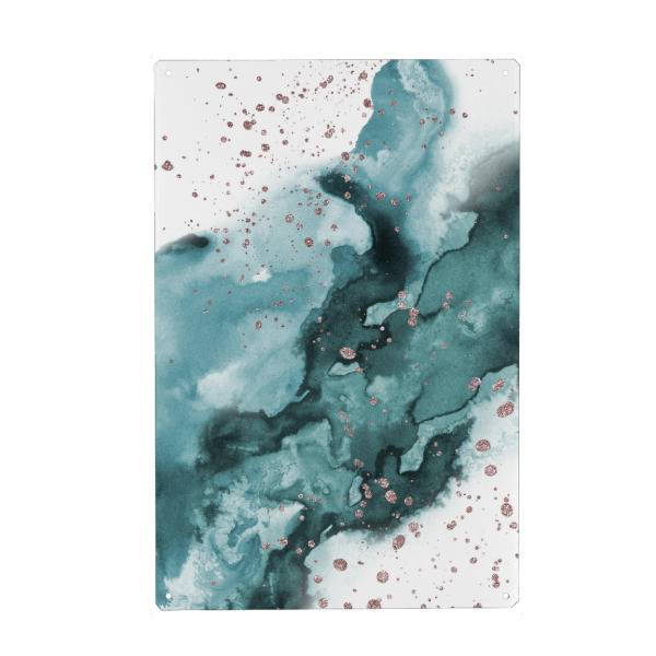 Holzbild "Watercolor meets Glitter" artboxONE - Abstrakt