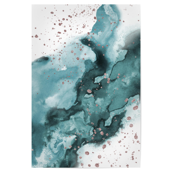 Poster "Watercolor meets Glitter" artboxONE - Abstrakt
