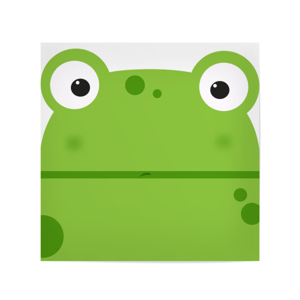 Poster 20x20 cm "Animal muzzle frog" artboxONE - Für Kinder,Tiere