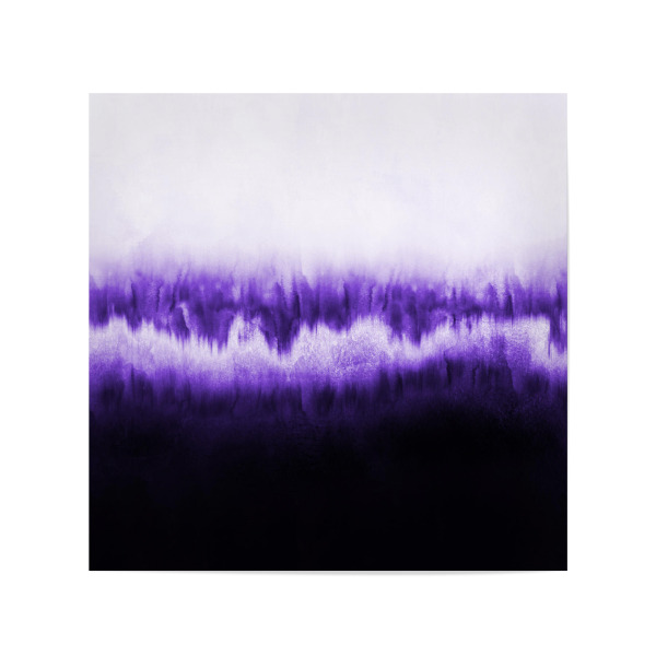 Poster 20x20 cm "Ultraviolet Forest" artboxONE - Abstrakt,Ultraviolet - Abstract,Paint,Painting,Dream,Dreamy,Ultraviolet,Purple,Minimal,Simple